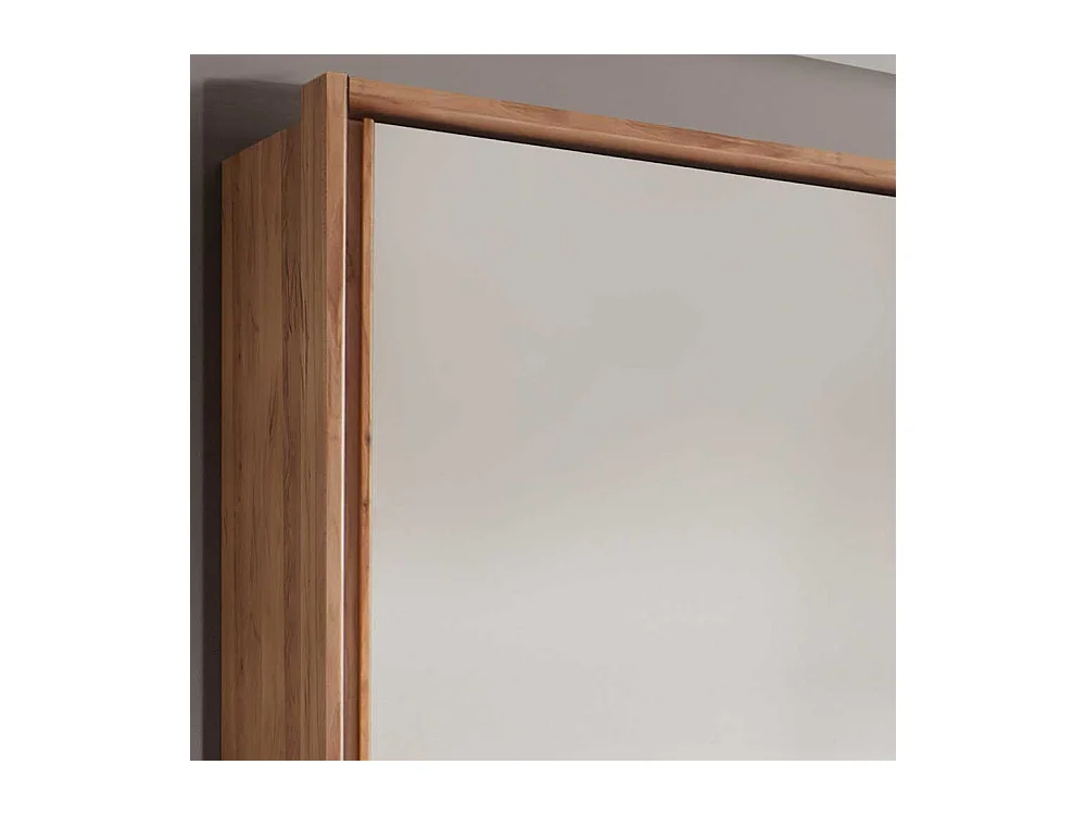 Schiebetüren Kleiderschrank in Beige Glas beschichtet Astkernbuche