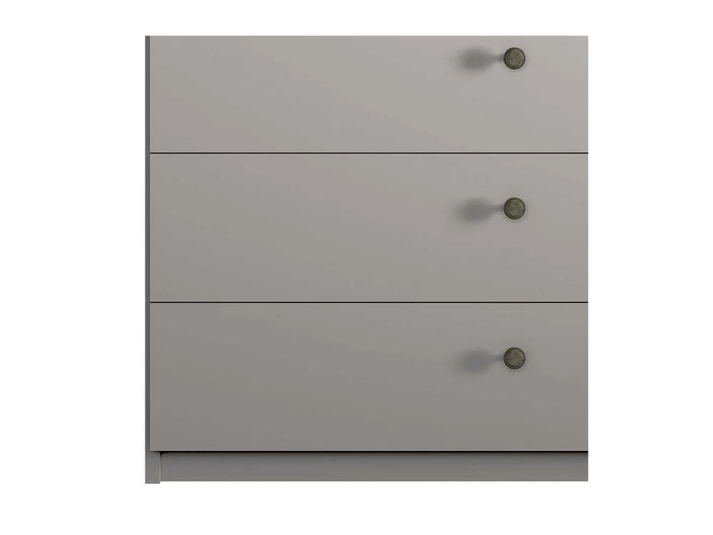 Kleiderschrank ohne Spiegel in Hellgrau Made in Germany