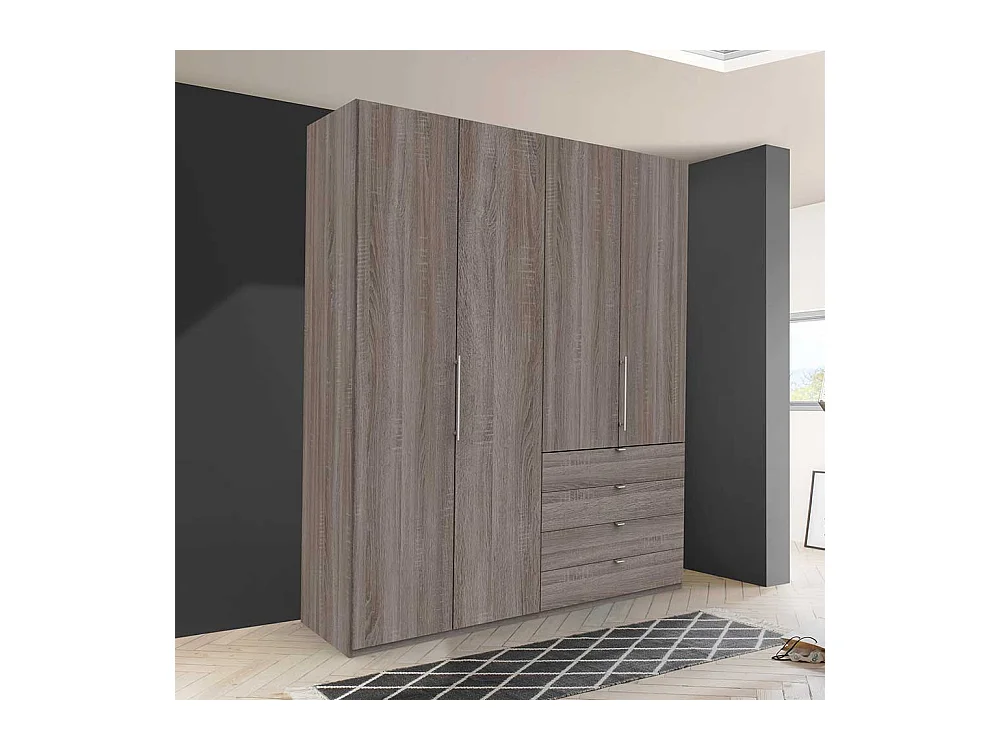 Kleiderschrank Jugendzimmer mit vier Schubladen 2 türig