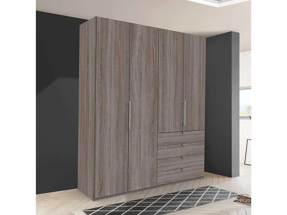 Kleiderschrank Jugendzimmer mit vier Schubladen 2 türig