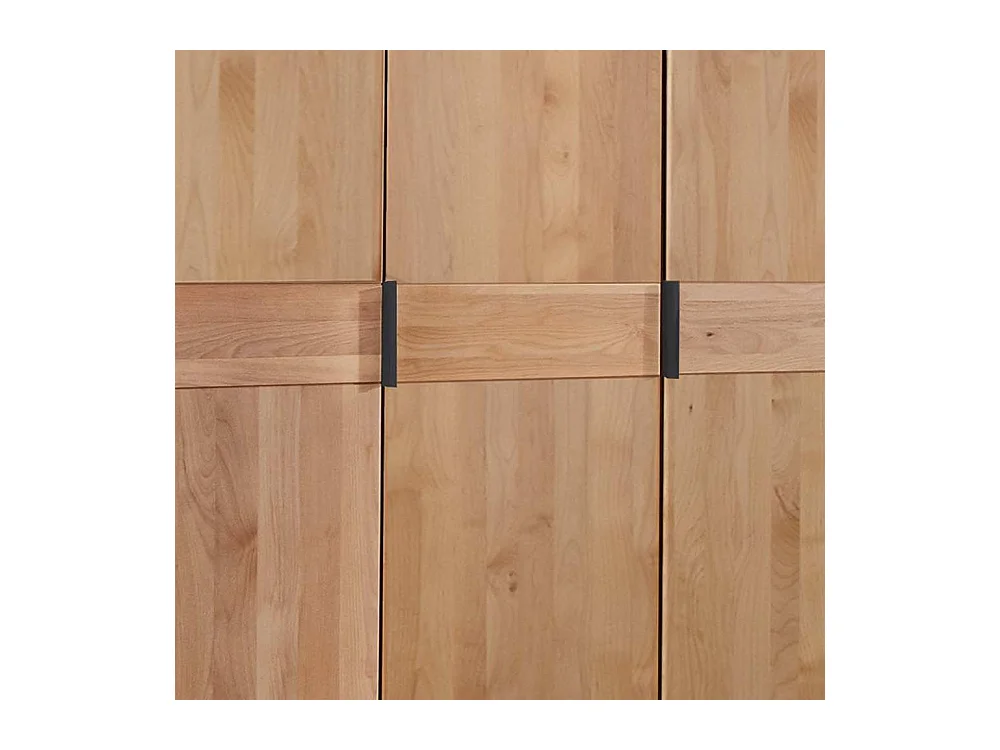 Holzkleiderschrank Schlafzimmerschrank mit Drehtüren 216 cm hoch