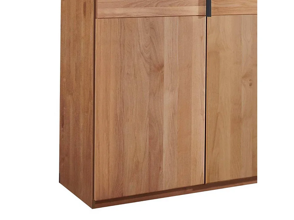 Holzkleiderschrank Schlafzimmerschrank mit Drehtüren 216 cm hoch