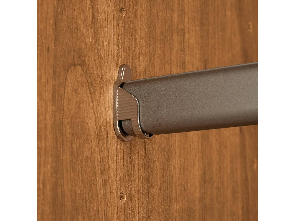 Holzkleiderschrank Schlafzimmerschrank mit Drehtüren 216 cm hoch