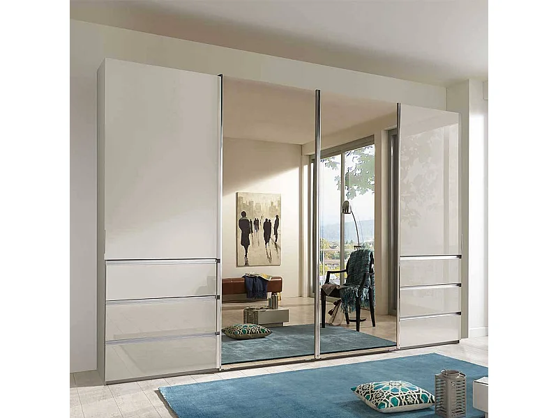 Schiebetürenschrank Champagner in modernem Design Made in Germany