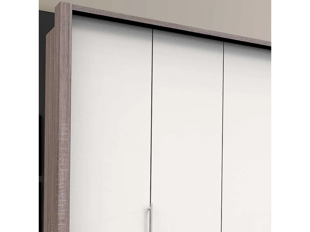 Gleittüren Kleiderschrank mit acht Schubladen modern