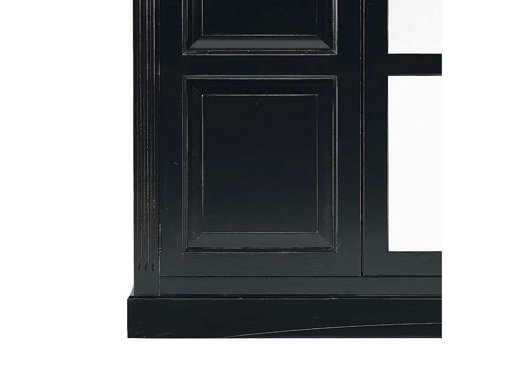 Schlafzimmer Kleiderschrank in Schwarz Spiegel