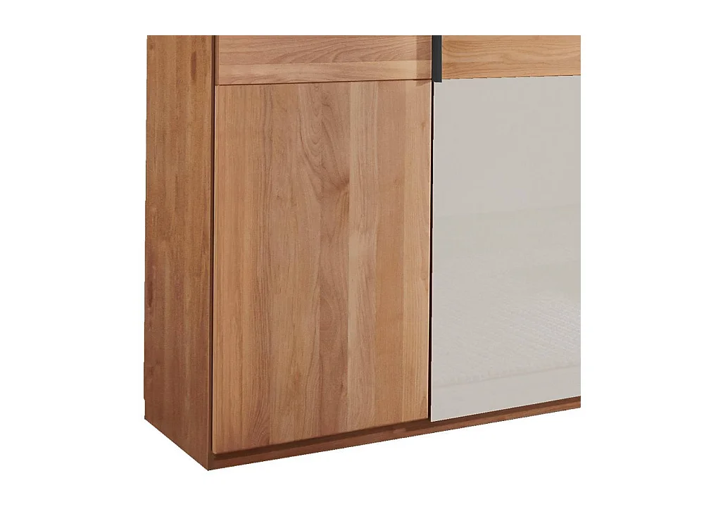 Kleiderschrank Schlafzimmerkleiderschrank mit Drehtüren und Metallgriffen