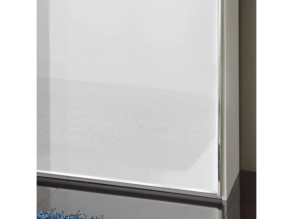 Schlafzimmerschrank in Weiß Glas Schwebetüren