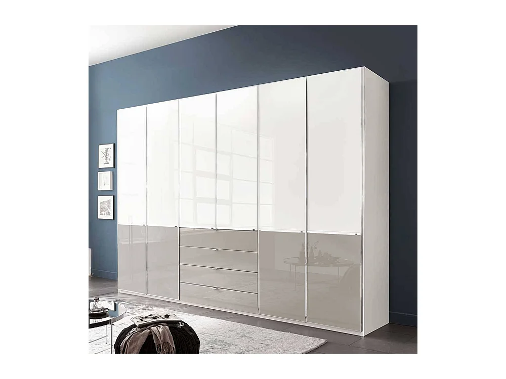 Kleiderschrank Schlafzimmerschrank in modernem Design mit Drehtüren