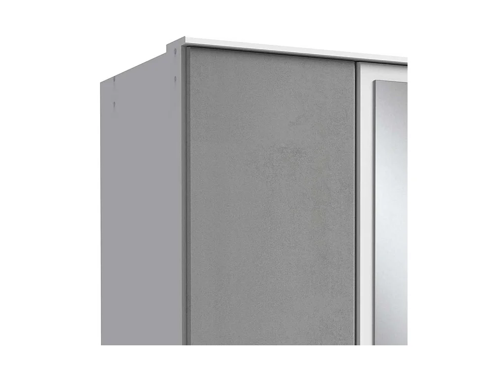 Drehtürenschrank mit kleinem Spiegel in modernem Design Made in Germany