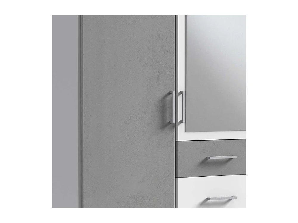 Drehtürenschrank mit kleinem Spiegel in modernem Design Made in Germany