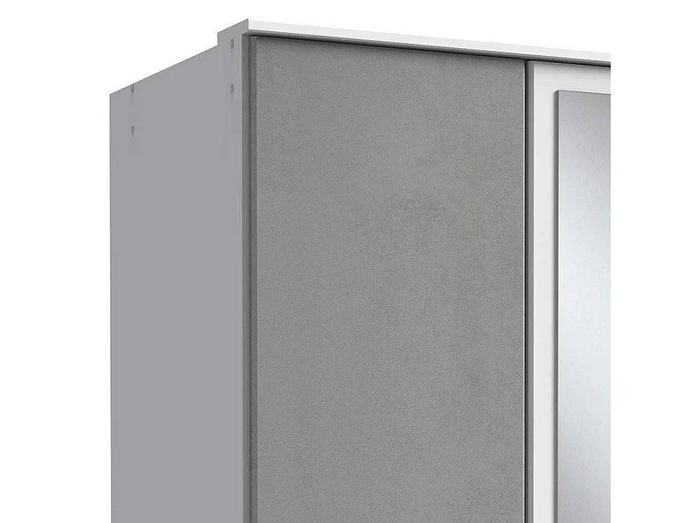 Drehtürenschrank mit kleinem Spiegel in modernem Design Made in Germany