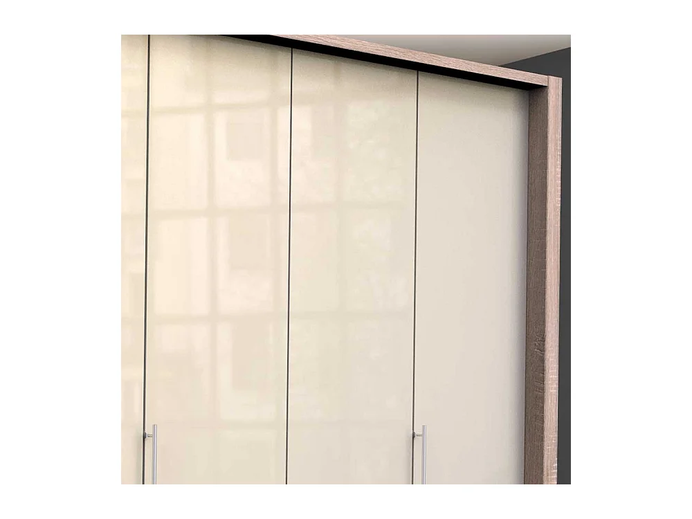 XXL Schlafzimmerschrank mit Falttüren vier Schubladen