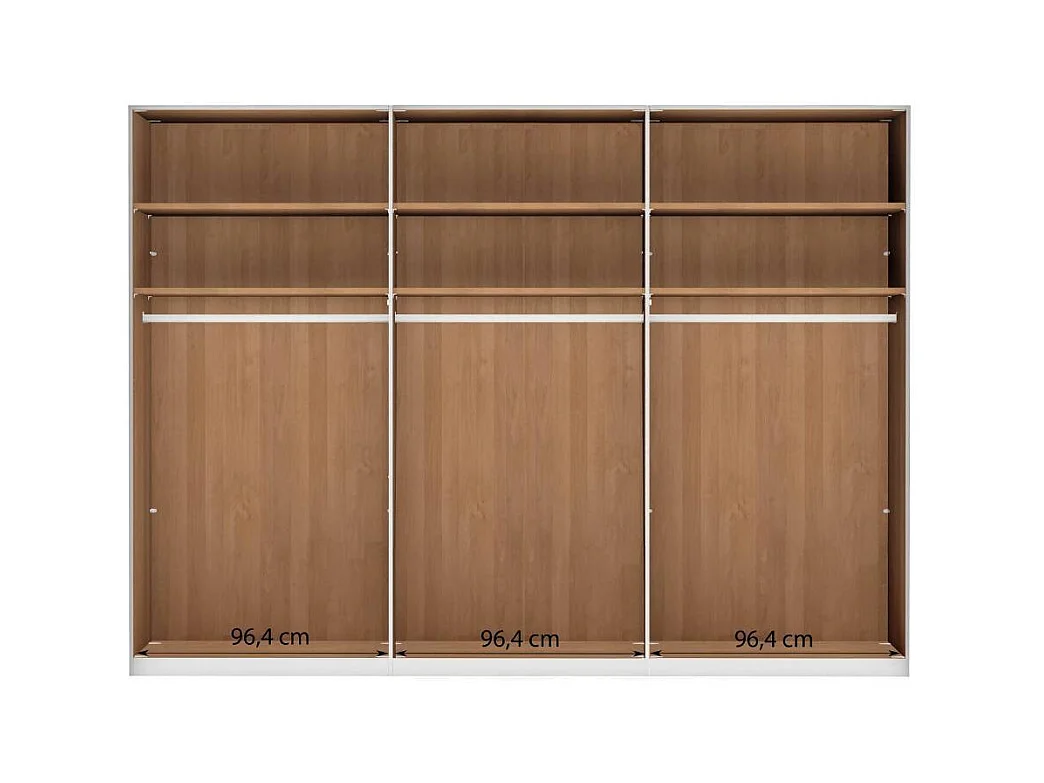 Schlafzimmerschrank Drehtürenschrank in modernem Design teilmassiv