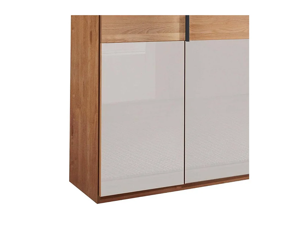 Schlafzimmerschrank Drehtürenschrank in modernem Design teilmassiv