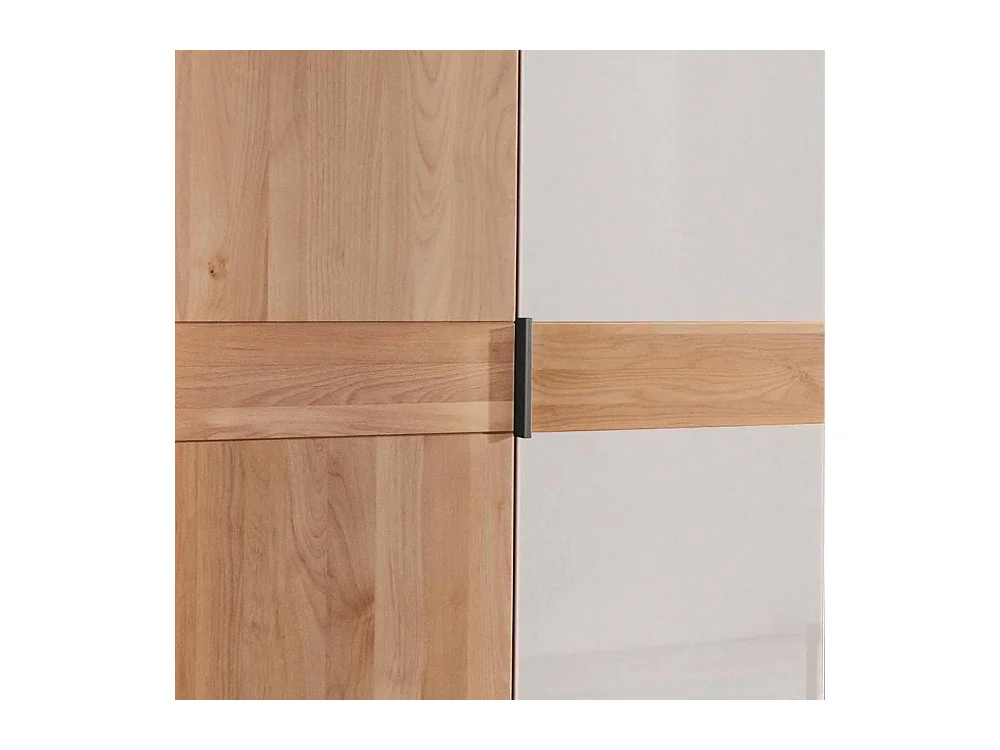 Schlafzimmerschrank Drehtürenschrank in modernem Design teilmassiv