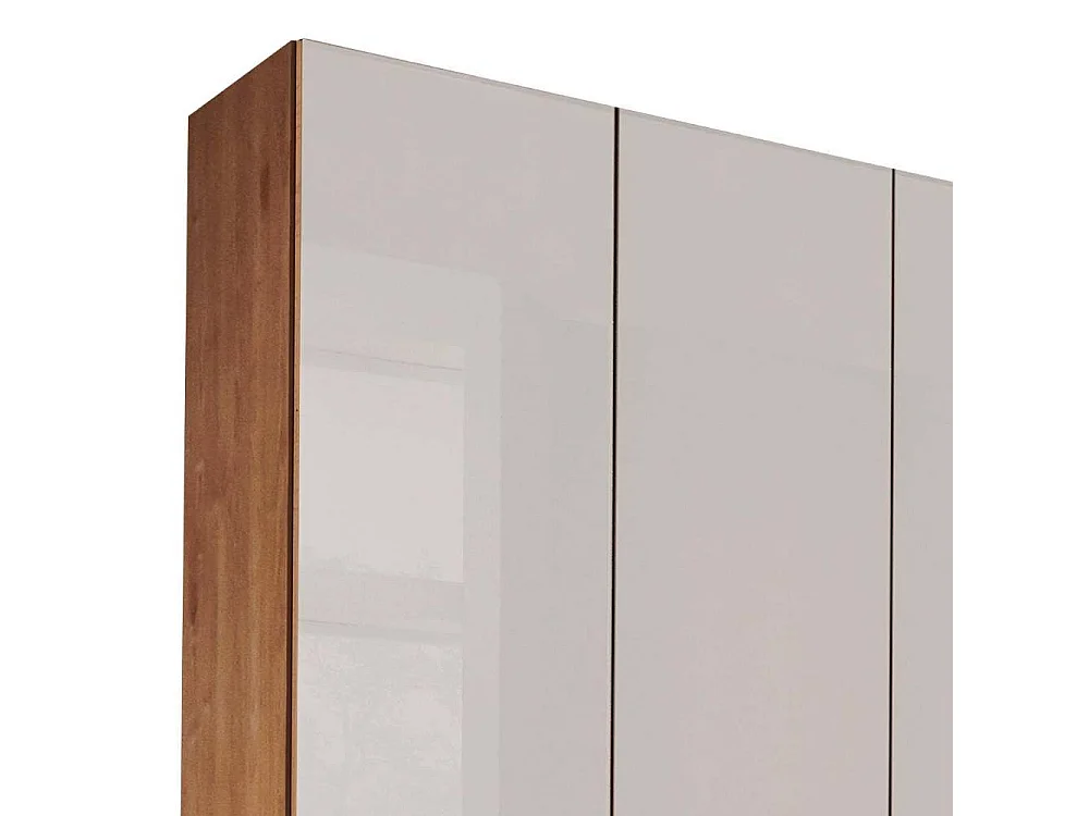 Schlafzimmerschrank Drehtürenschrank in modernem Design teilmassiv