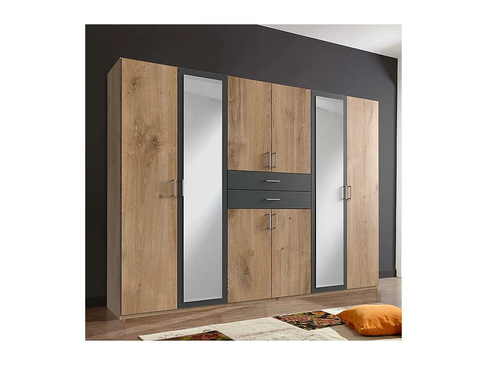 Großer Kleiderschrank in modernem Design Breite 270 cm