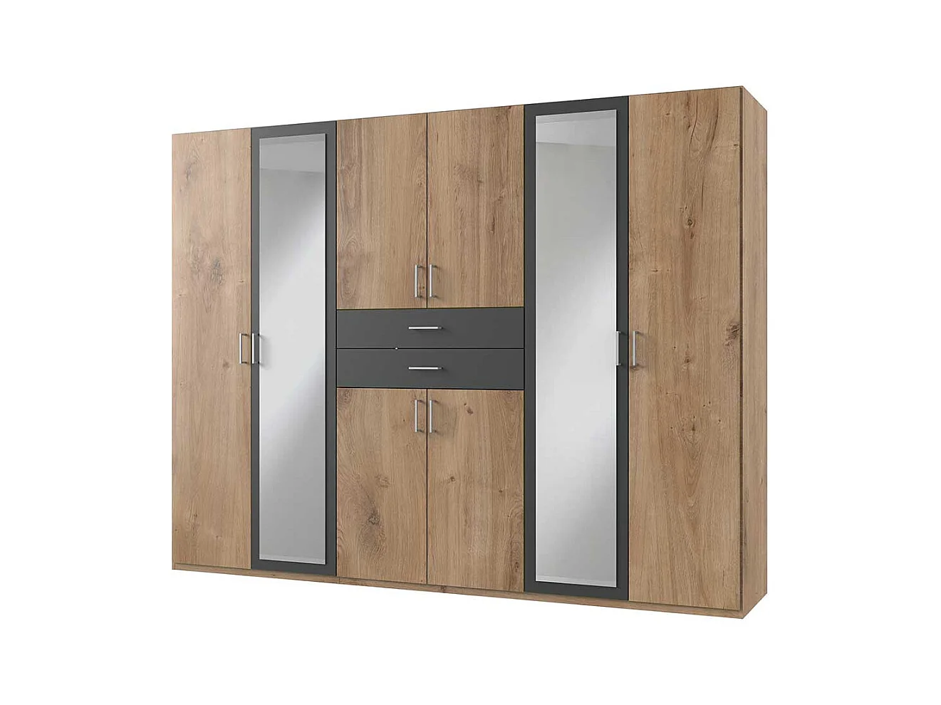Großer Kleiderschrank in modernem Design Breite 270 cm