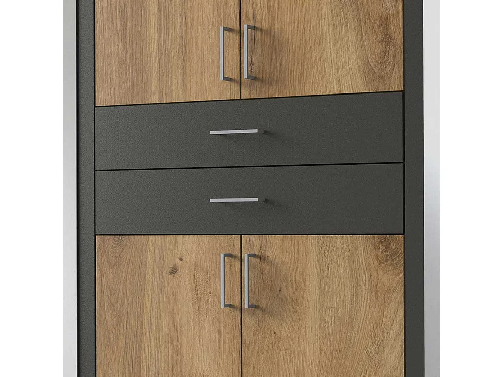 Großer Kleiderschrank in modernem Design Breite 270 cm