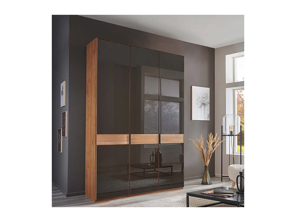 Drehtürenkleiderschrank Schlafzimmerschrank in modernem Design - vier Einlegeböden