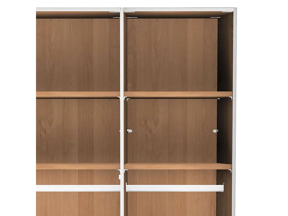 Drehtürenkleiderschrank Schlafzimmerschrank in modernem Design - vier Einlegeböden