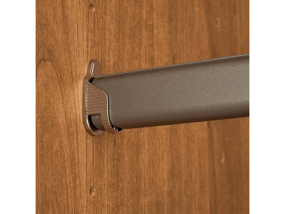 Drehtürenschrank Wäscheschrank in Erlefarben und Champagner