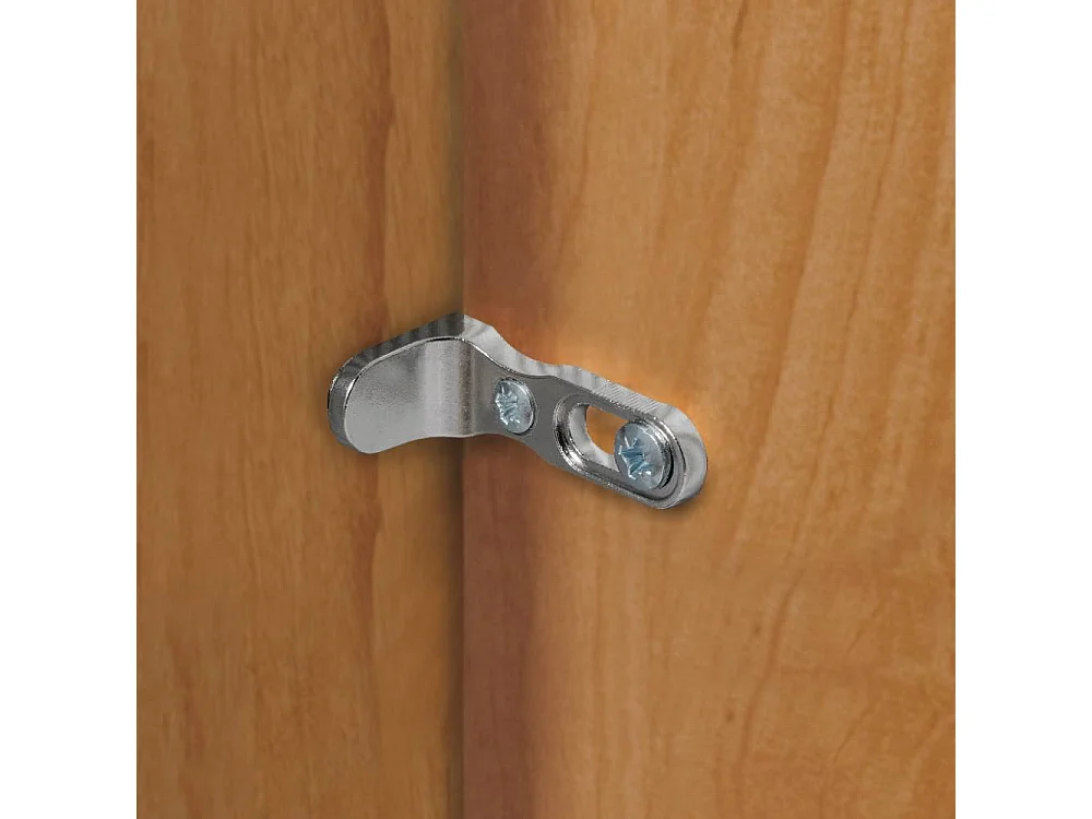 Drehtürenschrank Wäscheschrank in Erlefarben und Champagner