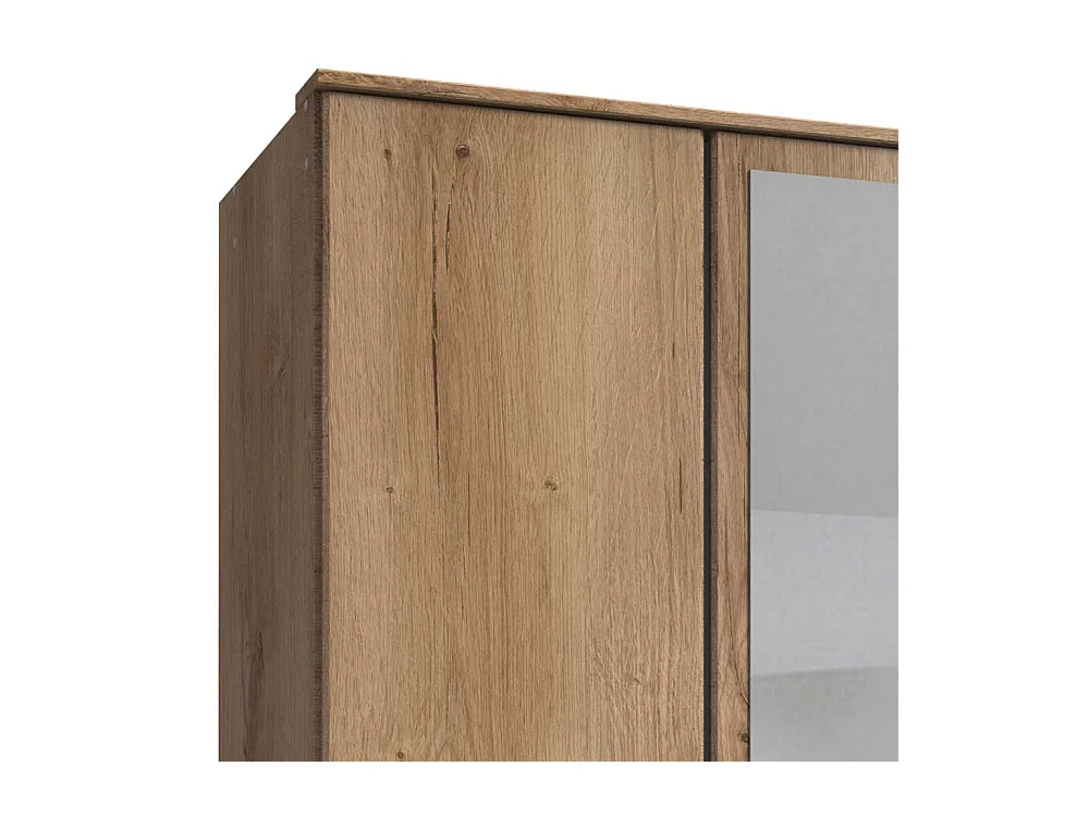 Drehtürschrank mit Spiegel und drei Schubladen Made in Germany