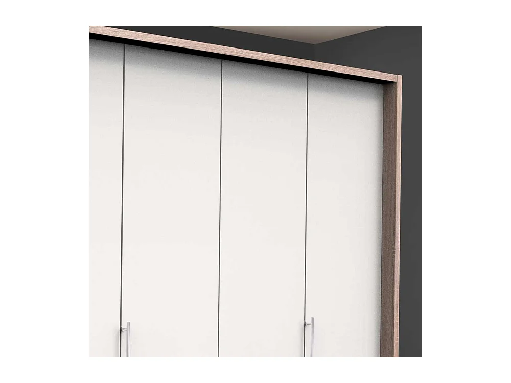 Großer Falttüren Kleiderschrank mit sechs Schubladen Made in Germany