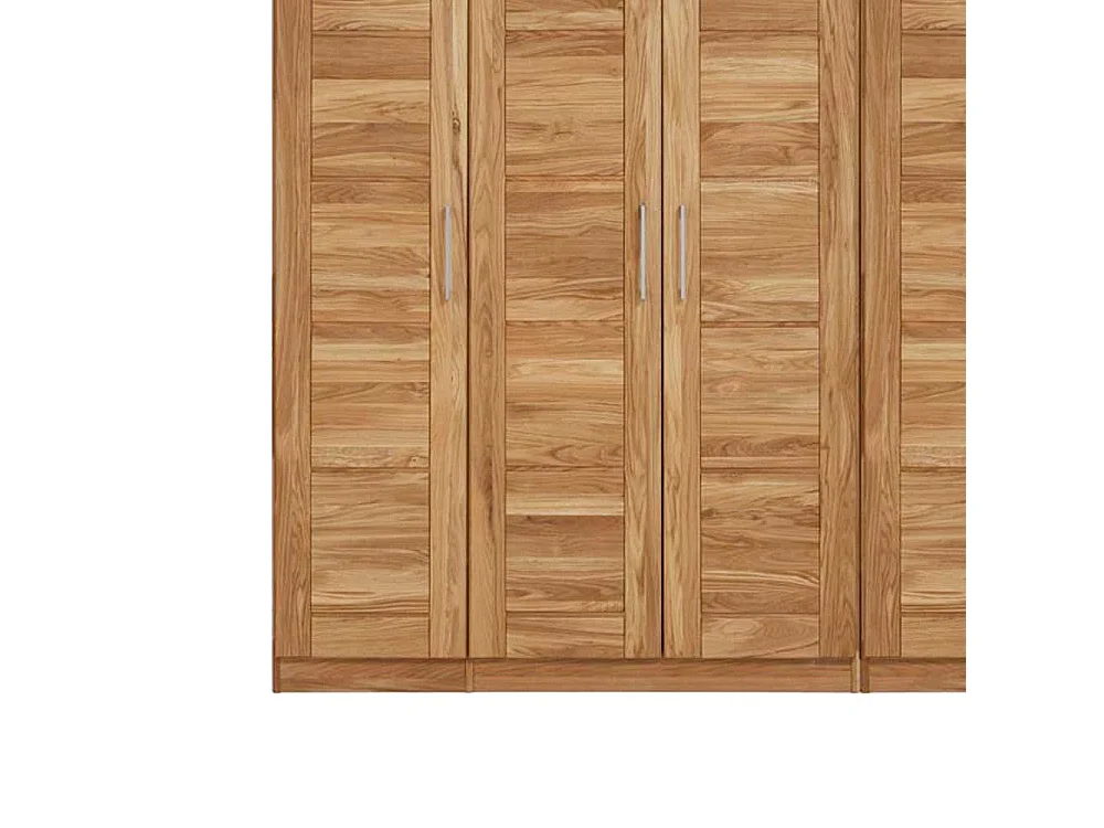 Schlafzimmer Kleiderschrank aus Wildeiche Massivholz 6 türig