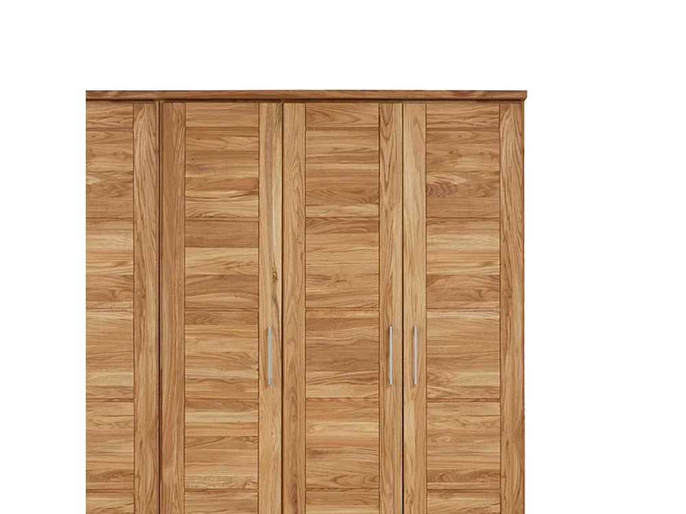 Schlafzimmer Kleiderschrank aus Wildeiche Massivholz 6 türig