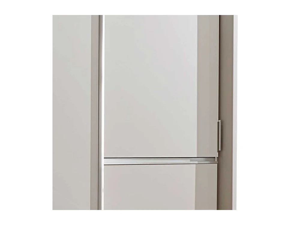 Schwebetüren Kleiderschrank in Beige Schubladen