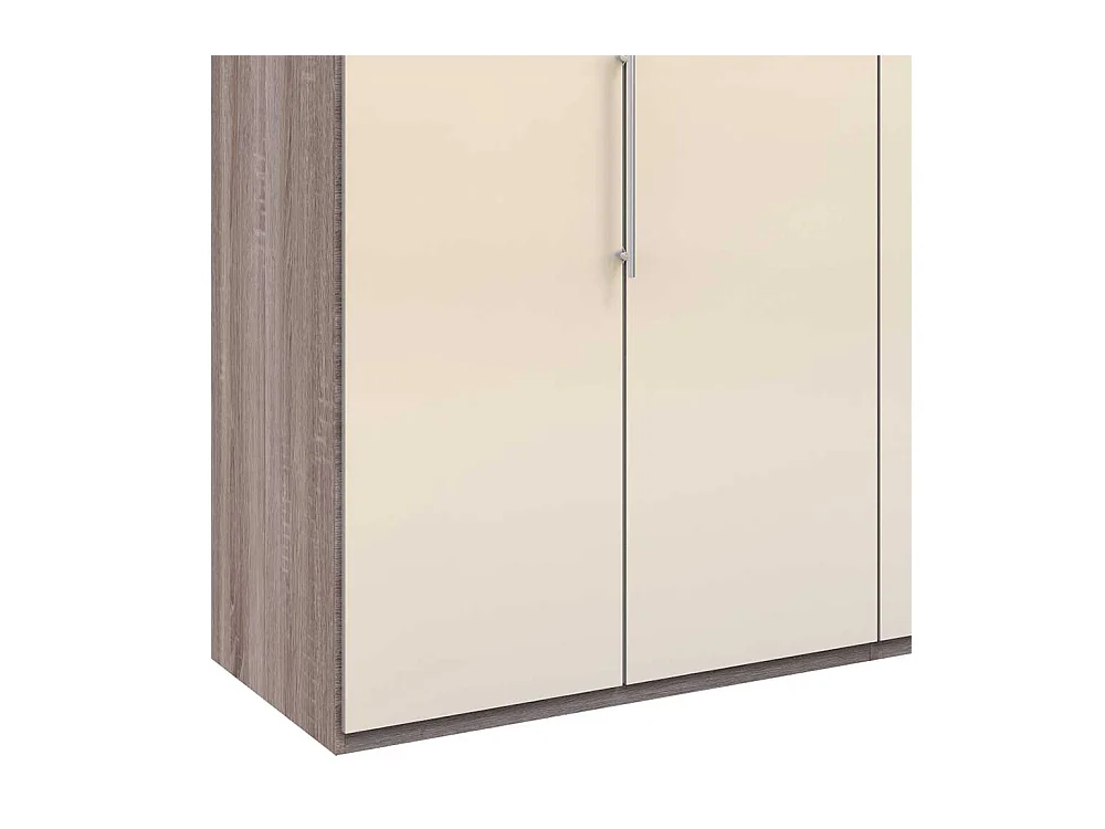 Kleiderschrank Jugendzimmer mit Falttüren Front glasbeschichtet