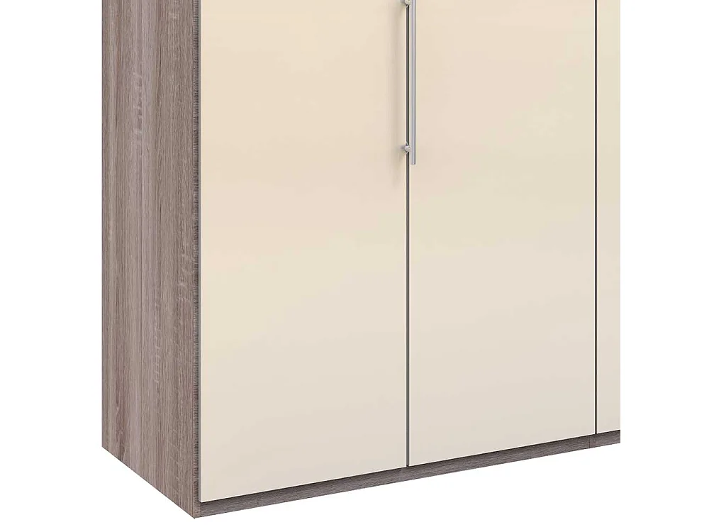 Kleiderschrank Jugendzimmer mit Falttüren Front glasbeschichtet