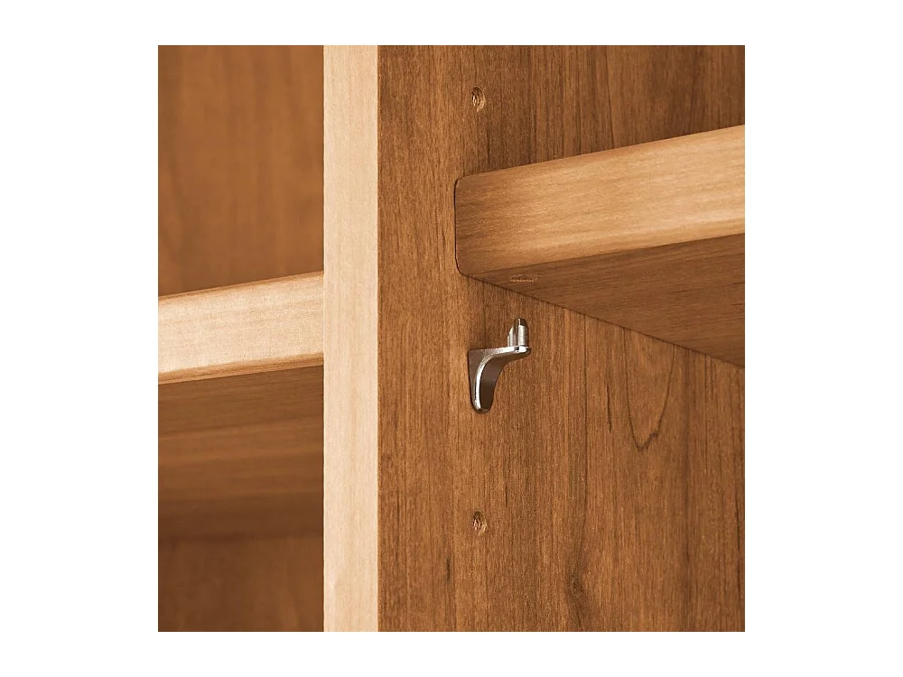 Spiegelkleiderschrank Drehtürenschrank 393 cm breit in Erlefarben