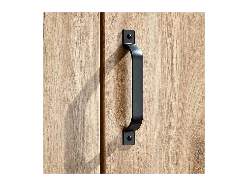 Kleiderschrank 5-türig modern im Industry und Loft Stil drei Schubladen