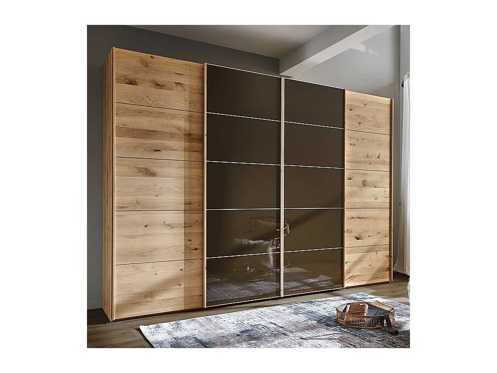 Schlafzimmerschrank mit Schwebetüren 67 cm tief