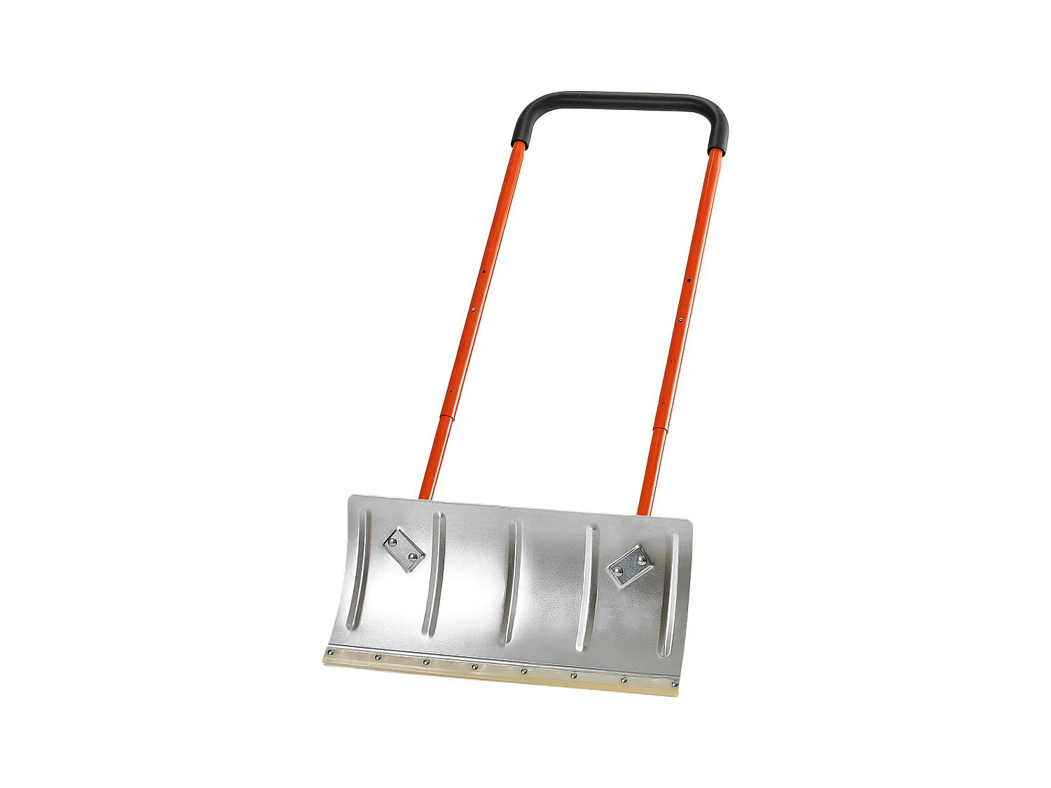 Schneeschaufel SucceBuy auf Rädern, 61 cm, Schneeschieber mit Bidirektionaler Klinge, Verstellbarer Griff 90°, Metallische Räumschaufel, für Reinigung