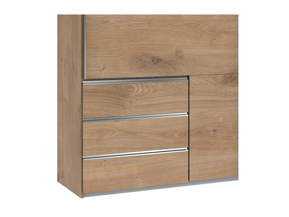 Schwebetürenschrank Kleiderschrank mit drei Schubladen Made in Germany