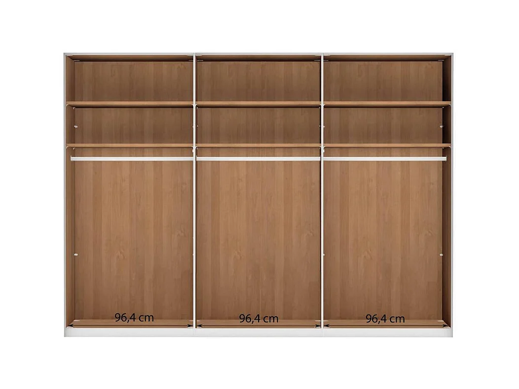 Drehtürenschrank Schlafzimmerkleiderschrank 295 cm breit 216 cm hoch
