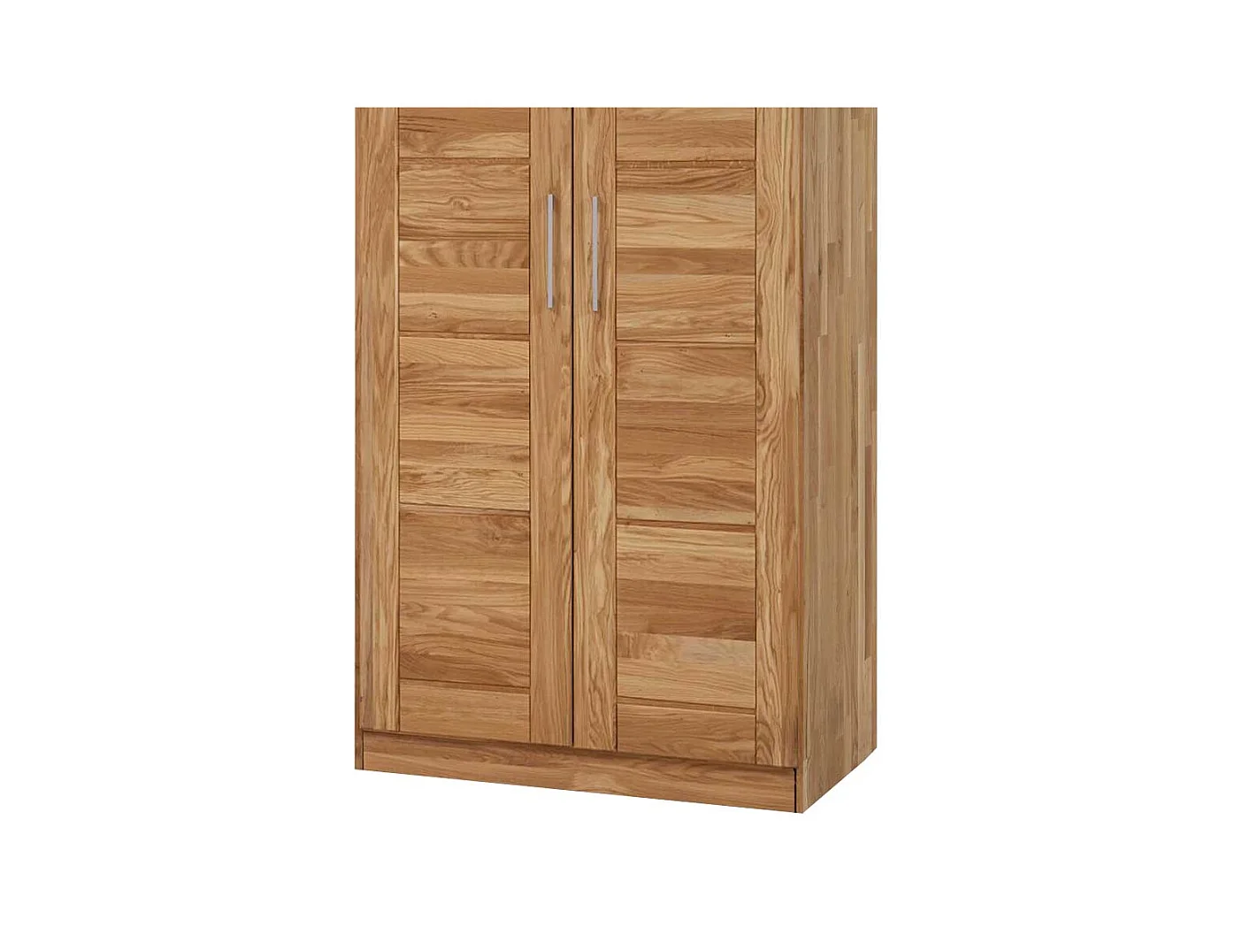 Schlafzimmerschrank mit 2 Türen Wildeiche Massivholz