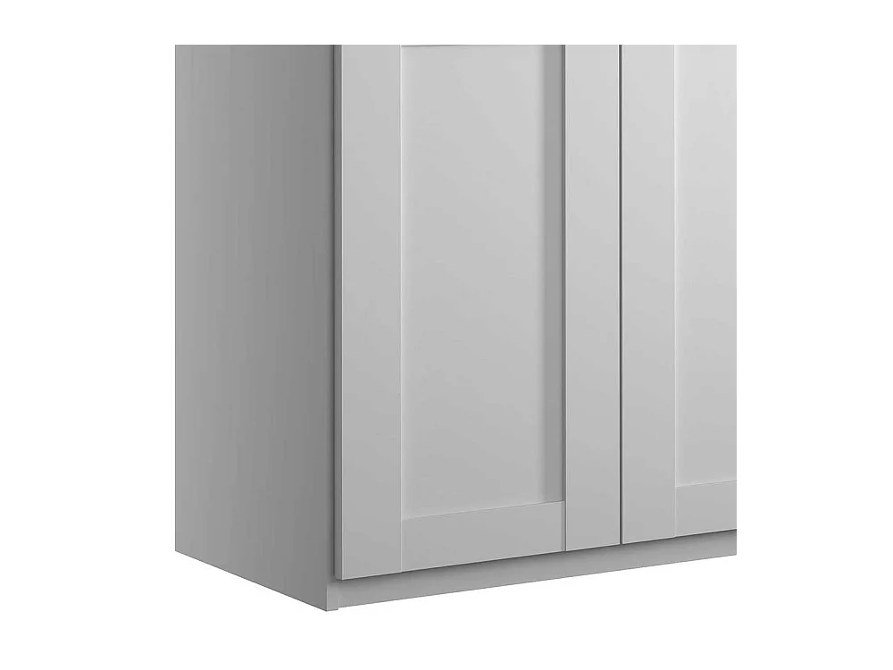 Kleiderschrank Landhausstil in Weiß 300 cm breit - 216 cm hoch