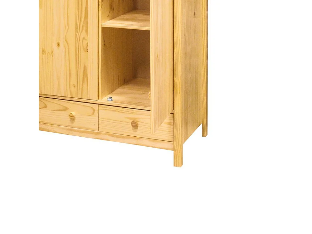 Drehtürenschrank Kiefer Kleiderschrank im Landhausstil 3 türig