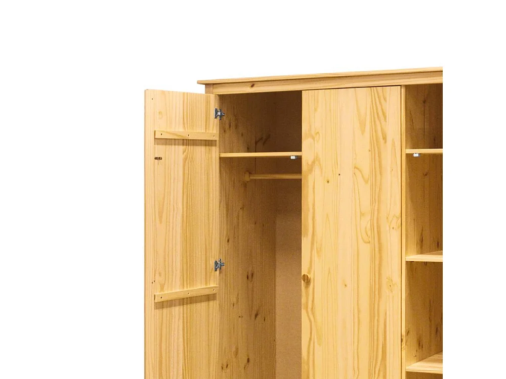 Drehtürenschrank Kiefer Kleiderschrank im Landhausstil 3 türig