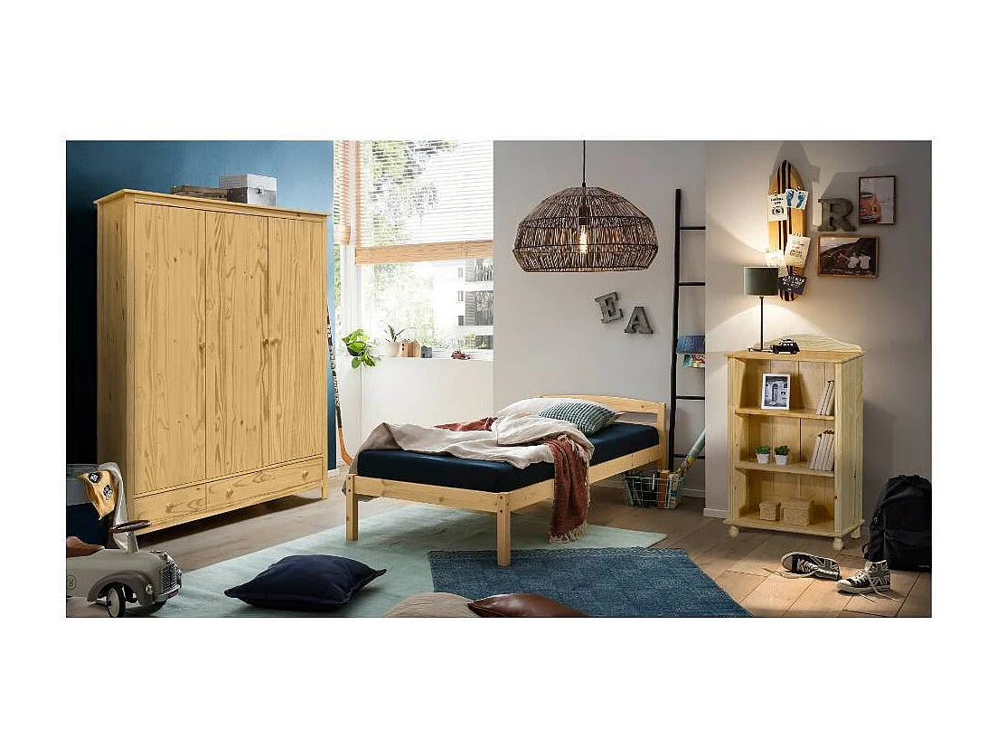 Drehtürenschrank Kiefer Kleiderschrank im Landhausstil 3 türig