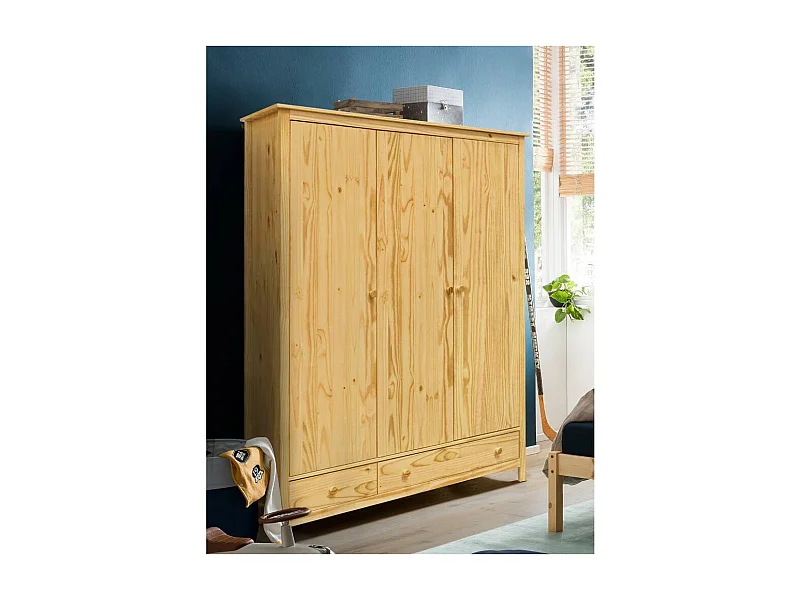 Drehtürenschrank Kiefer Kleiderschrank im Landhausstil 3 türig