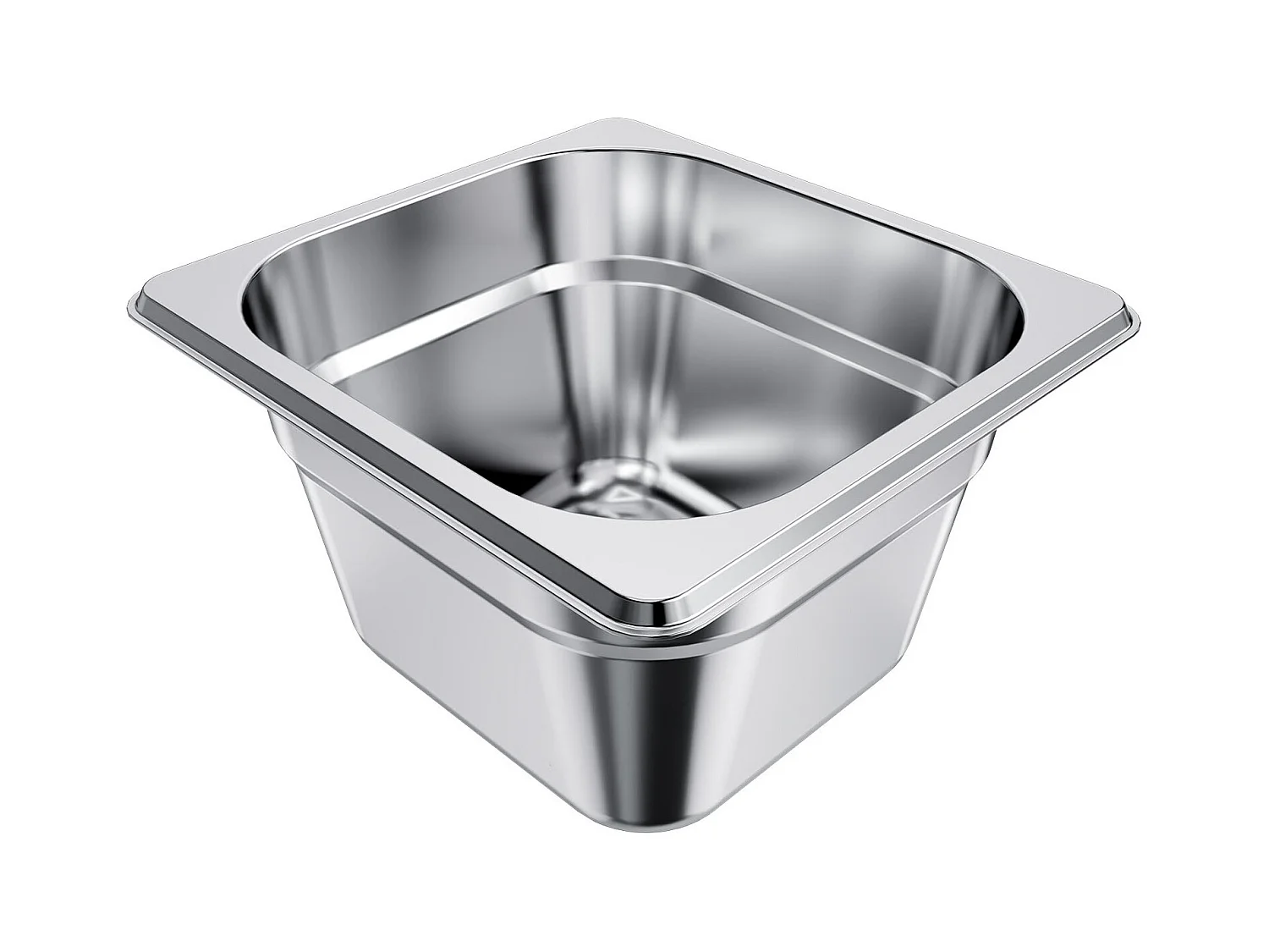 Bac Gastronorme SucceBuy GN 1/6, Récipient de Restauration en Acier Inoxydable 6PCs 1,7 L, Bac Inox Alimentaire Profondeur 10 cm, Anti-adhérent