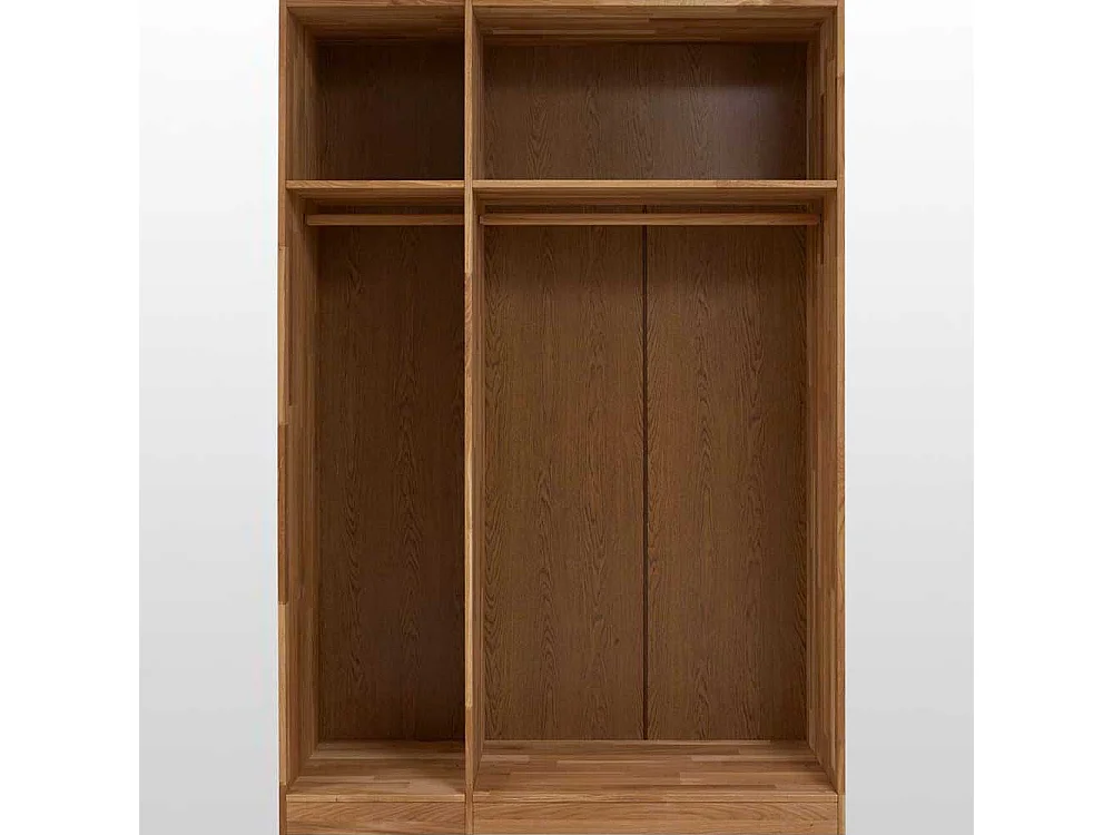 Massivholz Kleiderschrank aus Wildeiche Spiegel