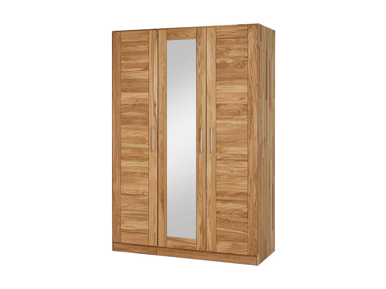 Massivholz Kleiderschrank aus Wildeiche Spiegel